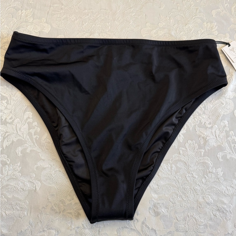 Shade & Shore Large Lowest Coverage High Waist Extra Cheeky Bikini Bottom New